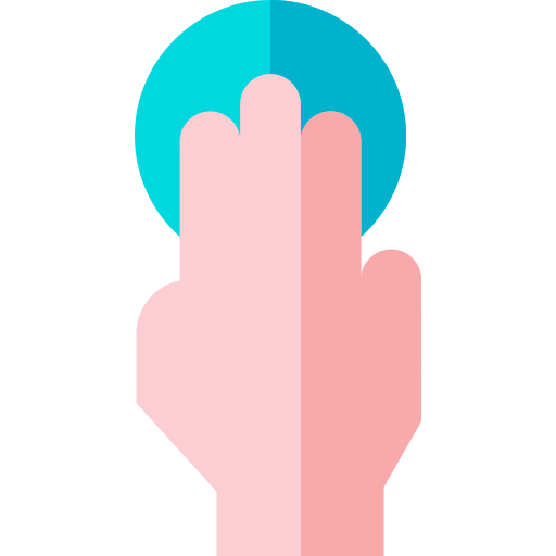 hand Basic Straight Flat icon