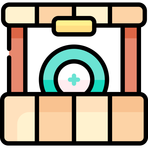 Shooting target Kawaii Lineal color icon