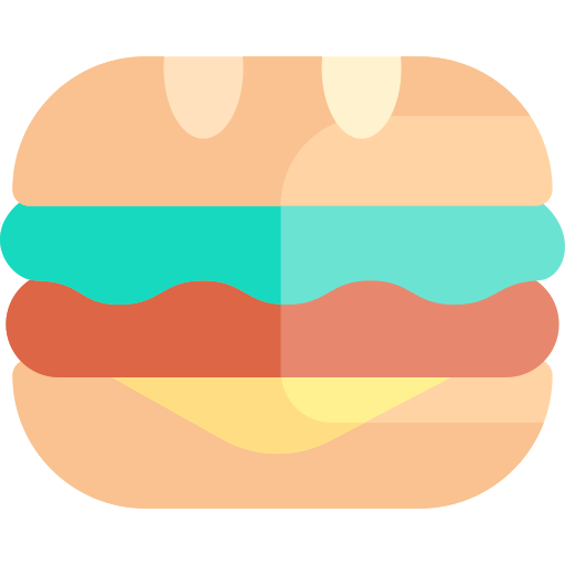 hamburger Kawaii Flat icon