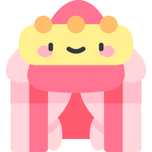 Circus tent Kawaii Flat icon