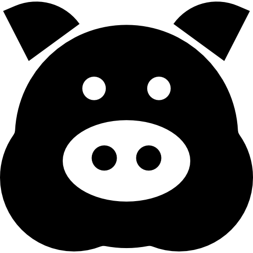 porc Basic Rounded Filled Icône