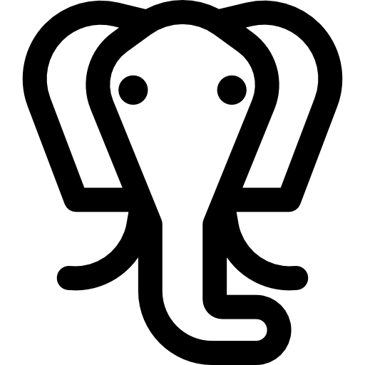 elefante Basic Rounded Lineal icona
