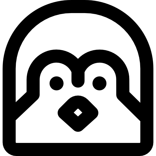 pingüino Basic Rounded Lineal icono