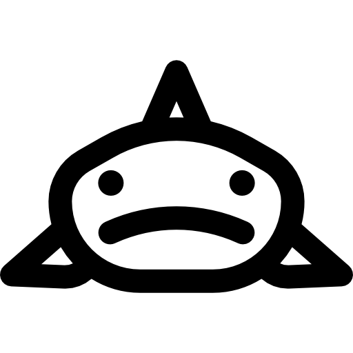 tiburón Basic Rounded Lineal icono