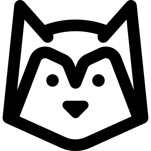 husky siberiano Basic Rounded Lineal icono