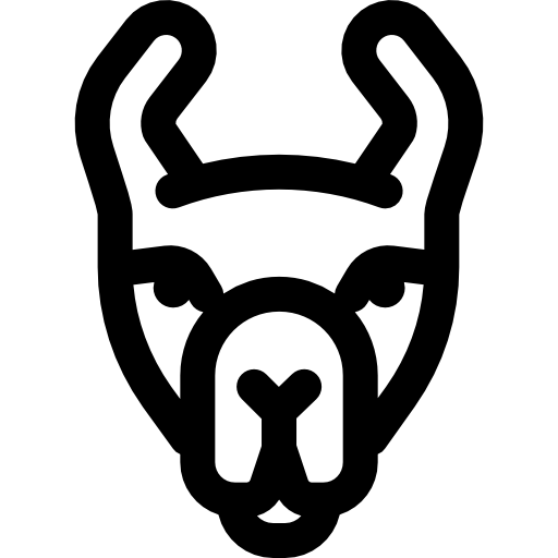 Llama Basic Rounded Lineal icon