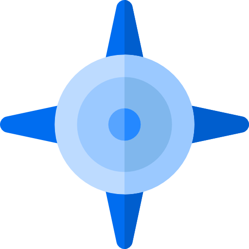 kompas Basic Rounded Flat ikona