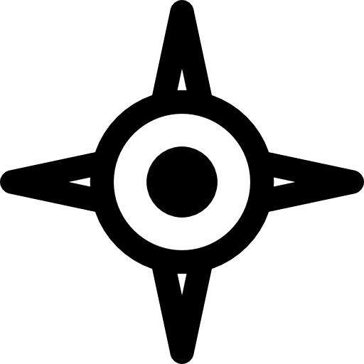 brújula Basic Rounded Lineal icono