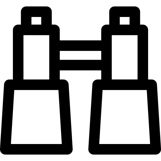 Binoculars Basic Rounded Lineal icon