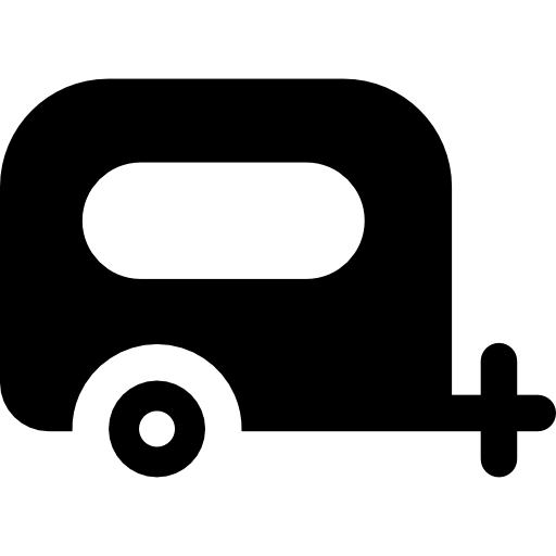 caravana Basic Rounded Filled icono