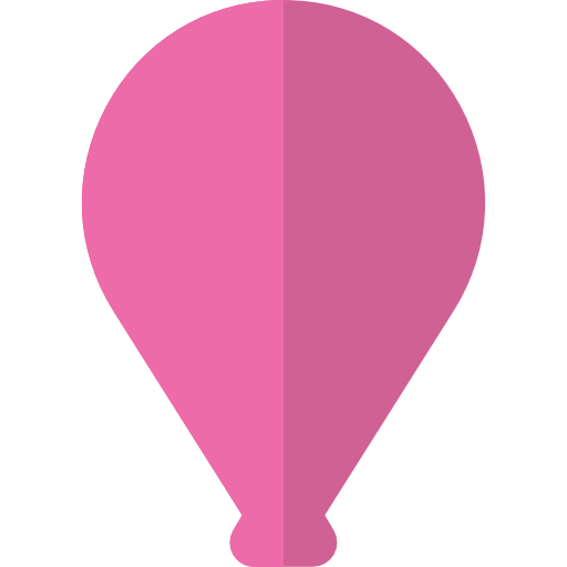 Воздушный шар Basic Rounded Flat иконка