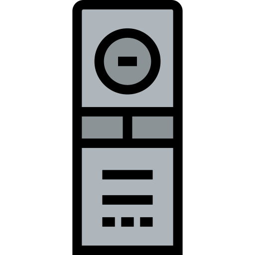 afstandsbediening Detailed Straight Lineal color icoon
