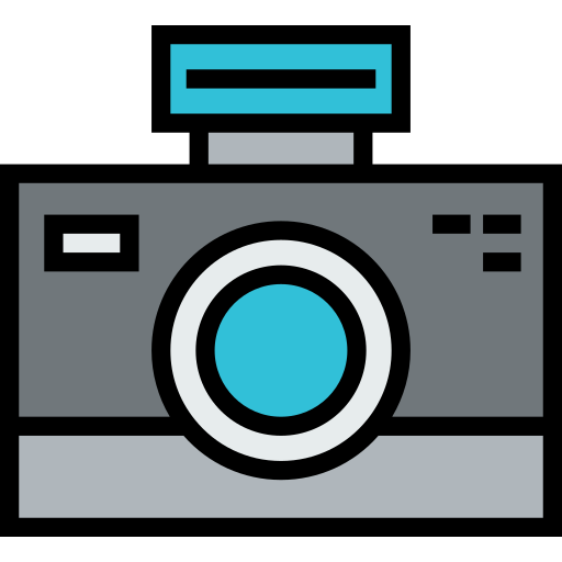 fotoapparat Detailed Straight Lineal color icon