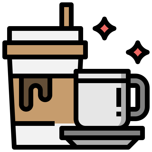 Coffee Surang Lineal Color icon