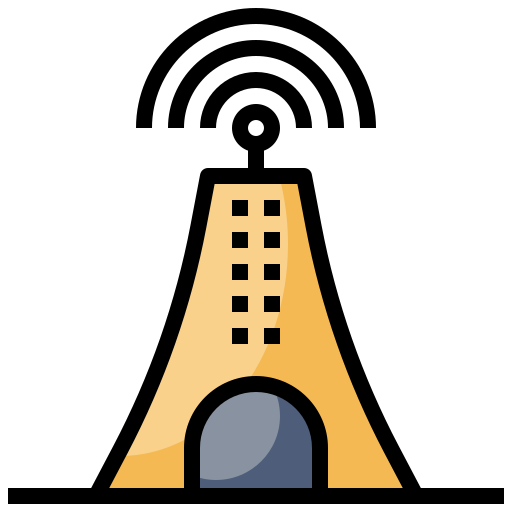 antena Surang Lineal Color ikona