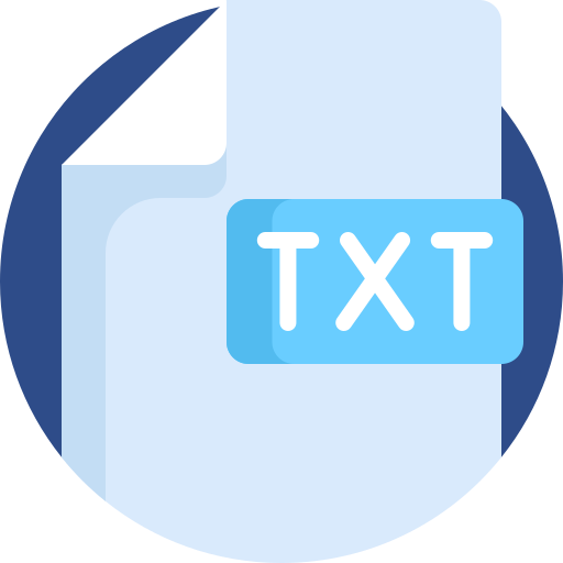 Txt Detailed Flat Circular Flat icon