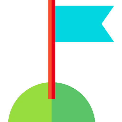 Objetivo Basic Straight Flat icono