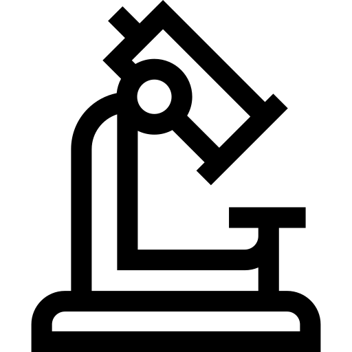 microscoop Basic Straight Lineal icoon