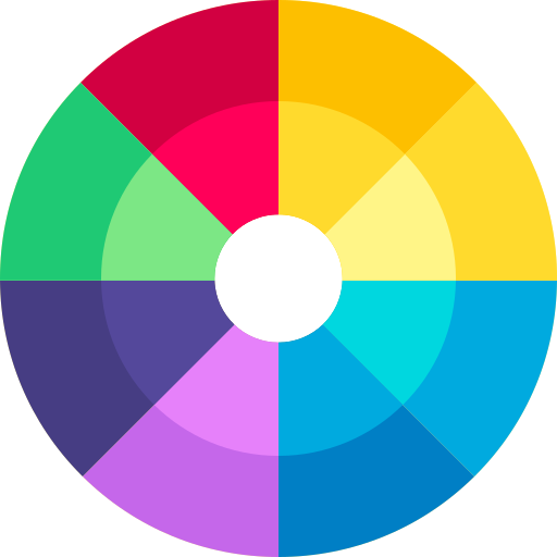 색깔 Basic Straight Flat icon