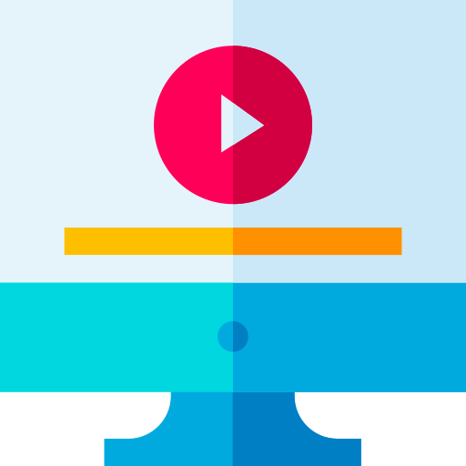 videoausgabe Basic Straight Flat icon