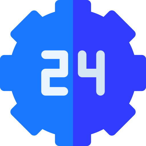 24 hours Basic Rounded Flat icon