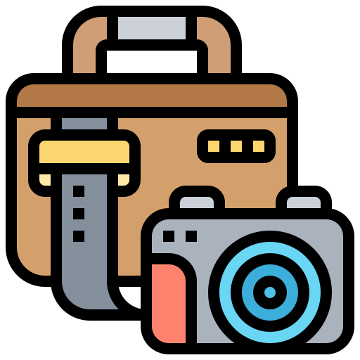 Camera bag Meticulous Lineal Color icon