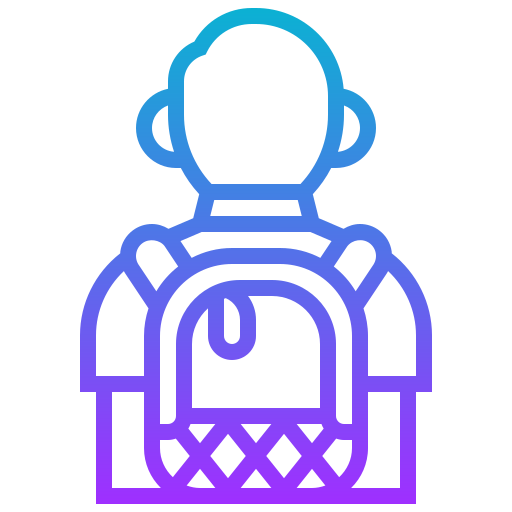 Backpack Meticulous Gradient icon