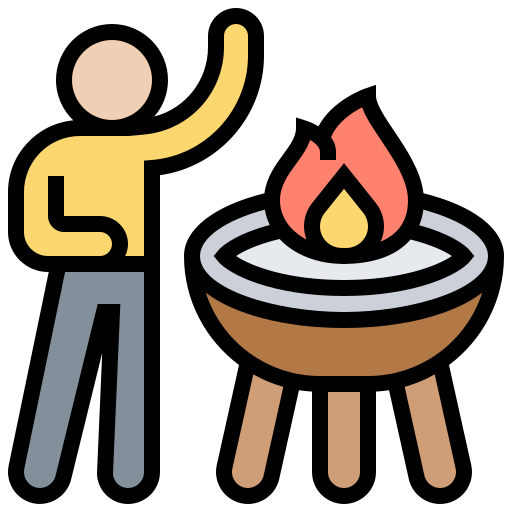 Barbecue Meticulous Lineal Color icon