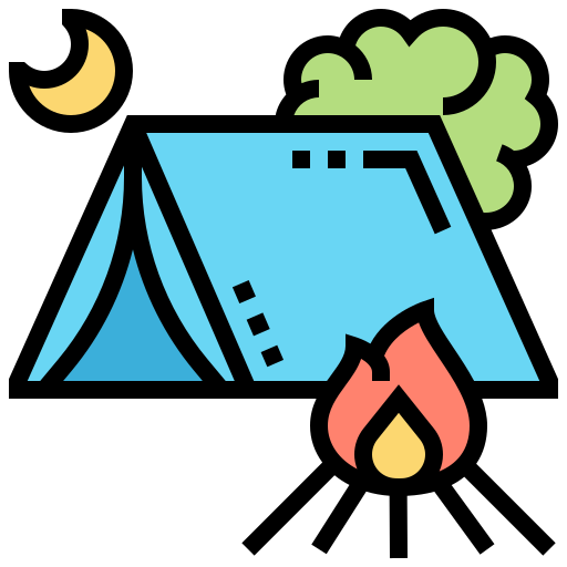 Tent Meticulous Lineal Color icon