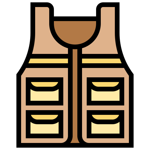 Vest Meticulous Lineal Color icon