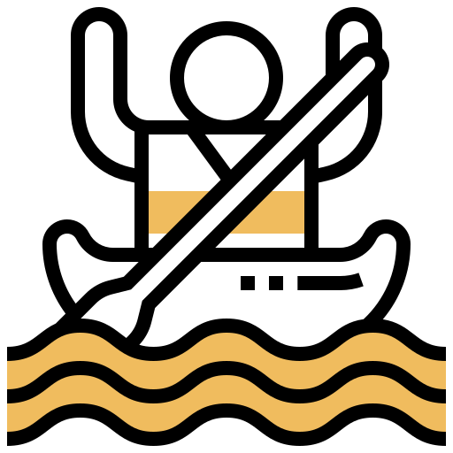 カヌー Meticulous Yellow shadow icon