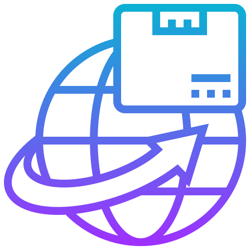 Global shipping Meticulous Gradient icon