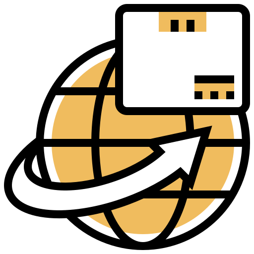 globalna wysyłka Meticulous Yellow shadow ikona
