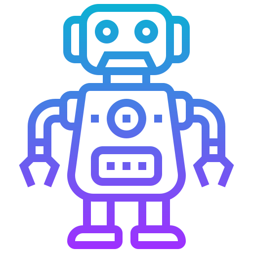 Robot Meticulous Gradient icon
