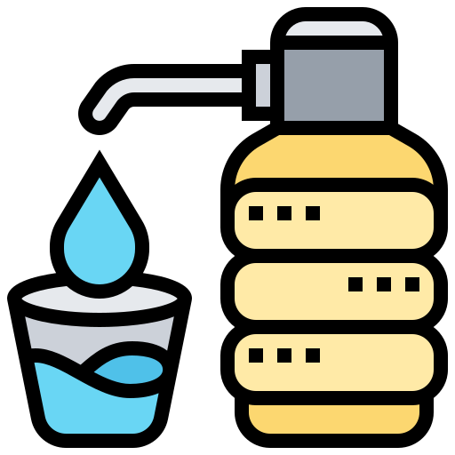 Dispensador de agua Meticulous Lineal Color icono