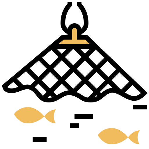 漁網 Meticulous Yellow shadow icon