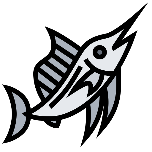 рыба-меч Meticulous Lineal Color иконка