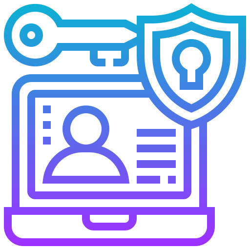 Cyber security Meticulous Gradient icon