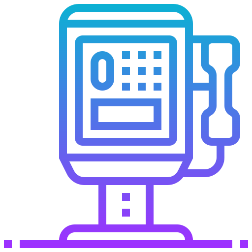 Phone booth Meticulous Gradient icon