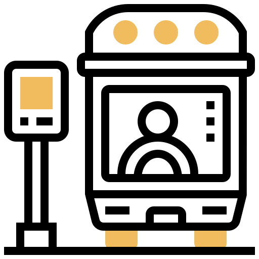 fermata dell'autobus Meticulous Yellow shadow icona