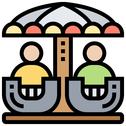 Amusement park Meticulous Lineal Color icon