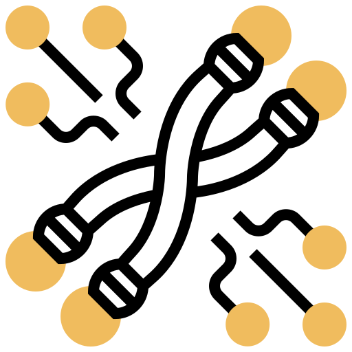염색체 Meticulous Yellow shadow icon