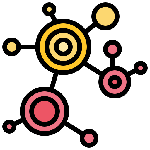 분자 Meticulous Lineal Color icon