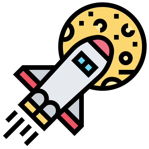 Rocket Meticulous Lineal Color icon