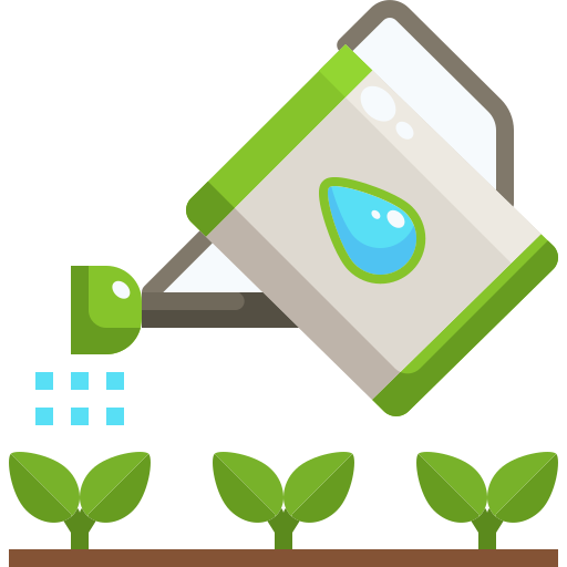 물을 식물 Justicon Flat icon