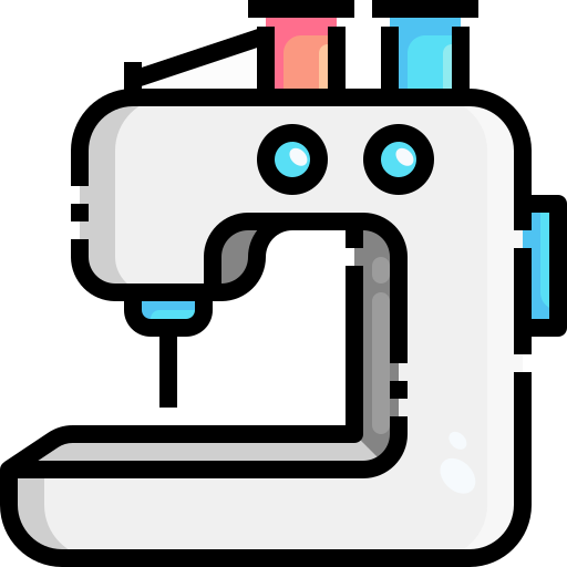 Sewing machine Justicon Lineal Color icon