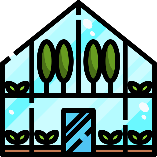 Зеленый дом Justicon Lineal Color иконка