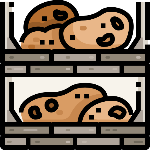 ziemniaki Justicon Lineal Color ikona