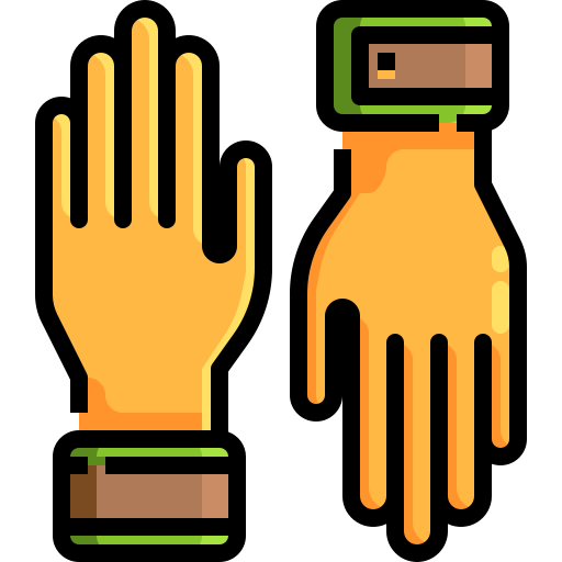 Glove Justicon Lineal Color icon