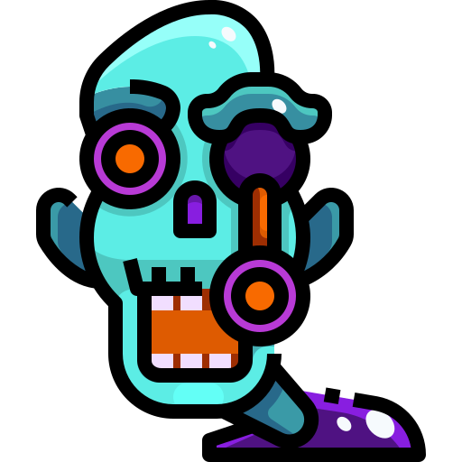 zombi Justicon Lineal Color icono